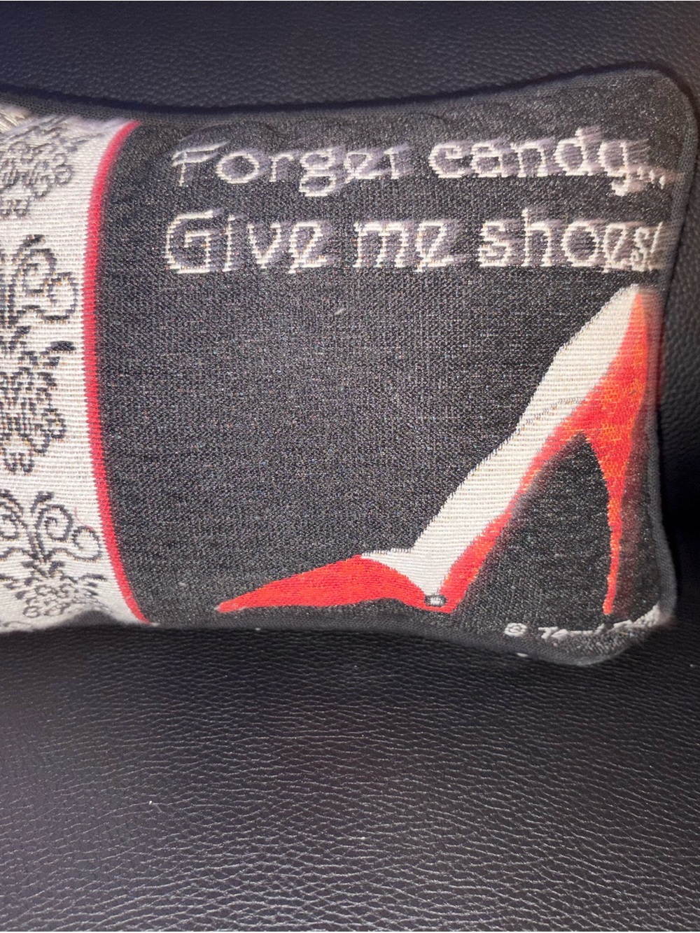 Women Shoes Red High Heel Decorative Pillow Cover by